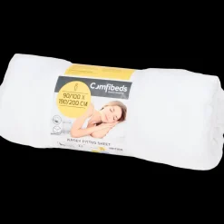Beddengoed-Comfibeds jersey hoeslaken wit 90 x 200 x 25 cm | Action NL