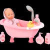 Knuffels & Poppen- Dolly Star babypop met bad en douche | Action NL
