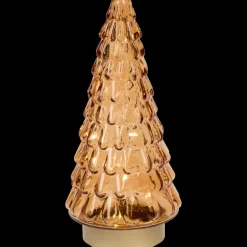 Seizoensdecoratie- Glazen kerstboom met licht | Action NL