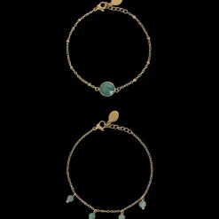 Horloges & Sieraden- Gold plated armbandjes met edelsteen | Action NL