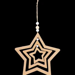 Seizoensdecoratie- Houten kersthanger | Action NL