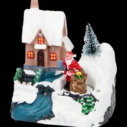 Seizoensdecoratie- Kersthuisje met led | Action NL