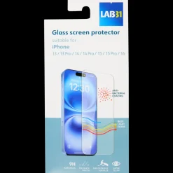 Telefoonhoesjes-Lab31 screenprotector Apple Transparant | Action NL