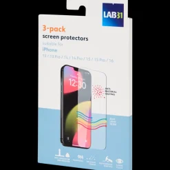 Telefoonhoesjes-Lab31 screenprotectors Apple Transparant | Action NL