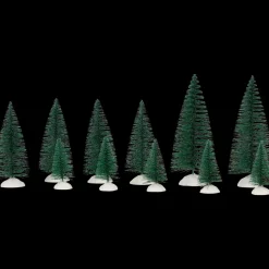 Seizoensdecoratie-Magic Village kerstboompjes | Action NL