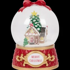 Seizoensdecoratie-Magic Village sneeuwbol met led | Action NL