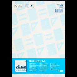 Papier & Schriften- Office Essentials schrijfblok A4 | Action NL