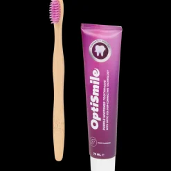 Mondverzorging- OptiSmile tandpasta met tandenborstel Purple Whitening | Action NL