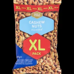 Noten & Snacks- Snacks of the World ongezouten cashewnoten XL-pack | Action NL