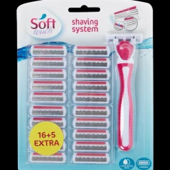 Ontharen & Scheren-Soft Touch scheermes met extra mesjes | Action NL