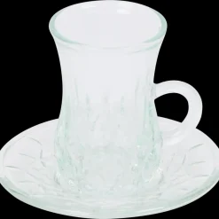 Glazen- TMC Home theeglas met schoteltje 1 Stuks | Action NL